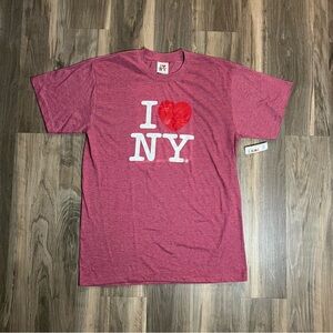 New I Love NY I Heart New York Official Men's Red Graphic T-Shirt Size XL